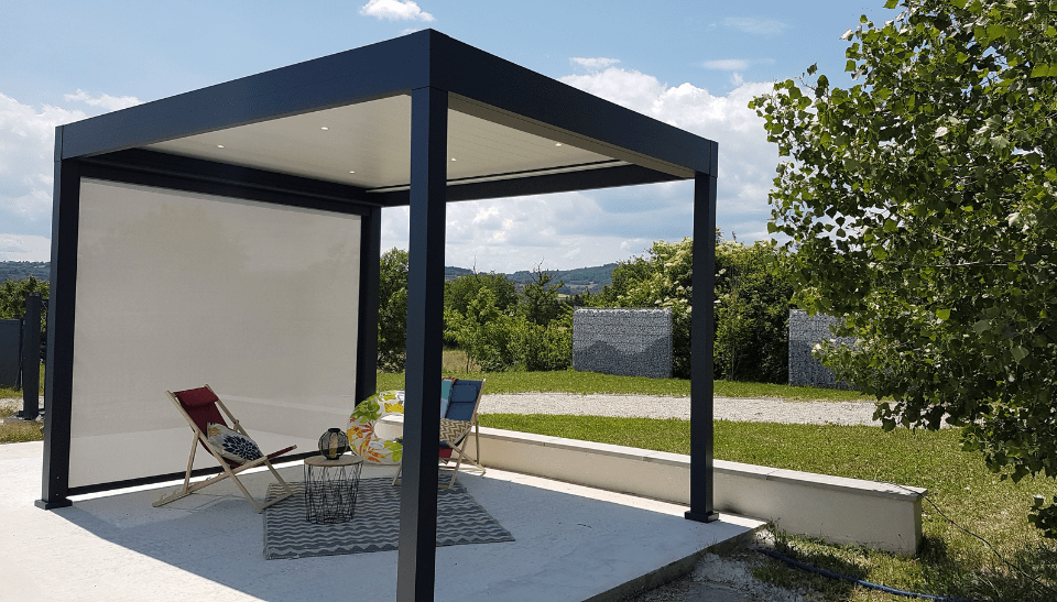 pergola bioclimatique autoportée